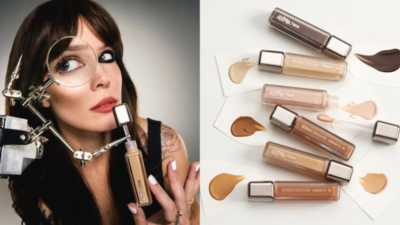 Creator-owned complexion product line and campaign imagery